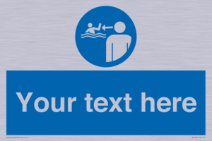 Custom mandatory keep children under supervision in the aquatic environment